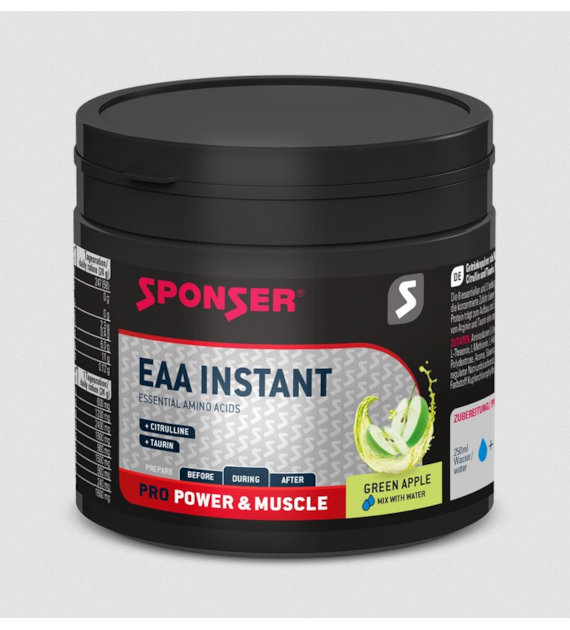 Aminokwasy SPONSER AMINO EAA INSTANT Zielone Jabłko Puszka 300g (NEW)