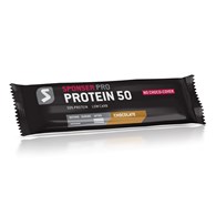 Baton proteinowy SPONSER PROTEIN 50 BAR czekoladowy pudełko (20szt x 70g) (NEW 2025)