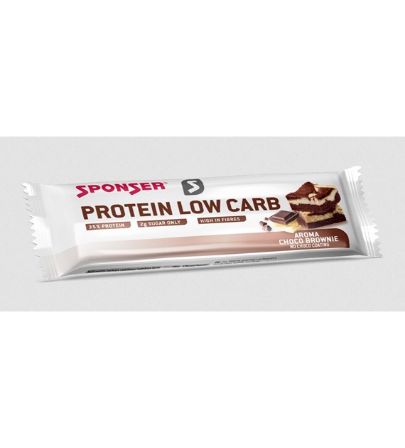 Baton proteinowy SPONSER PROTEIN LOW CARB BAR Choco Brownie (pudełko 25szt x 50g) (NEW 2025)