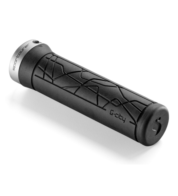 Chwyty kierownicy SPORTOURER JAMMY City L, 133,5mm, Lock-on, Czarne