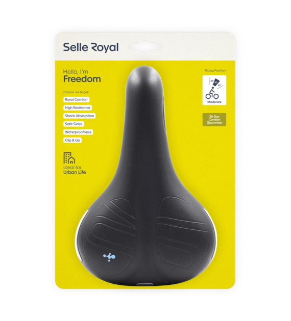 Siodło SELLEROYAL FREEDOM STRENGHTEX MODERATE 60st. żelowe + elastomery unisex (NEW)