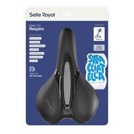 Siodło SELLEROYAL RESPIRO SOFT MODERATE STRACCIATELLA 60st. żelowe + elastomery, kanał chłodzący, unisex 496g (NEW 2026)