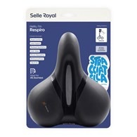 Siodło SELLEROYAL RESPIRO SOFT RELAXED STRACCIATELLA 90st. żelowe + elastomery, kanał chłodzący, unisex 771g (NEW 2026)