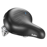 Siodło SELLEROYAL DRIFTER SMALL STRENGTEX RELAXED 90st. unisex żelowe + sprężyny czarne (NEW).