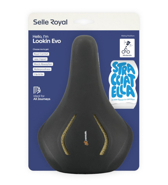 Siodło SELLEROYAL LOOKIN EVO MODERATE 60st. STRACCIATELLA żelowe, unisex, 500g (NEW 2026)