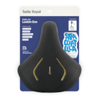 Siodło SELLEROYAL LOOKIN EVO RELAXED 90st. STRACCIATELLA żelowe + elastomery, unisex, 682g (NEW 2026)