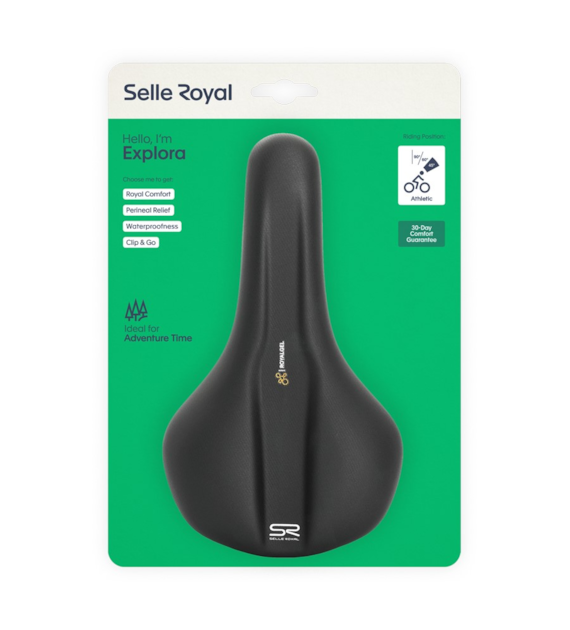 Siodło SELLEROYAL EXPLORA ATHLETIC 45st. żelowe, unisex, 379g (NEW).