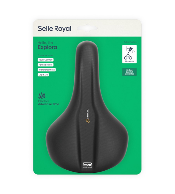 Siodło SELLEROYAL EXPLORA MODERATE 60st. żelowe, unisex, 415g (NEW).