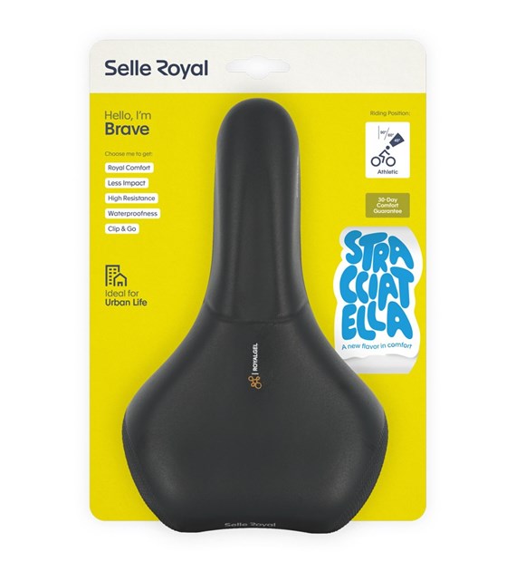 Siodło SELLEROYAL BRAVE STRENGTEX ATHLETIC 45st. żelowe, elastomery (NEW 2026)