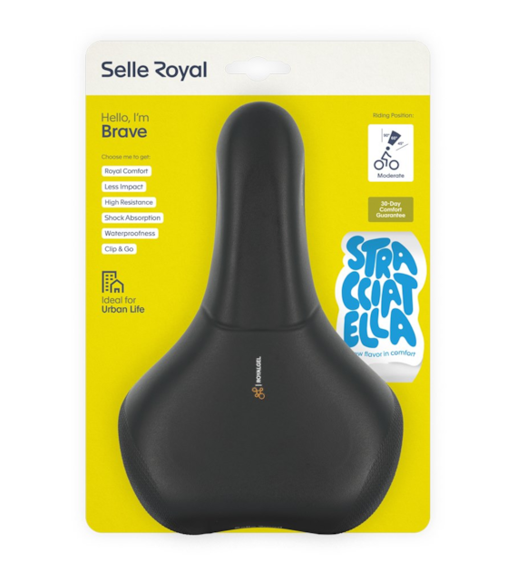 Siodło SELLEROYAL BRAVE STRENGTEX MODERATE 60st. żelowe, elastomery, unisex (NEW 2026)