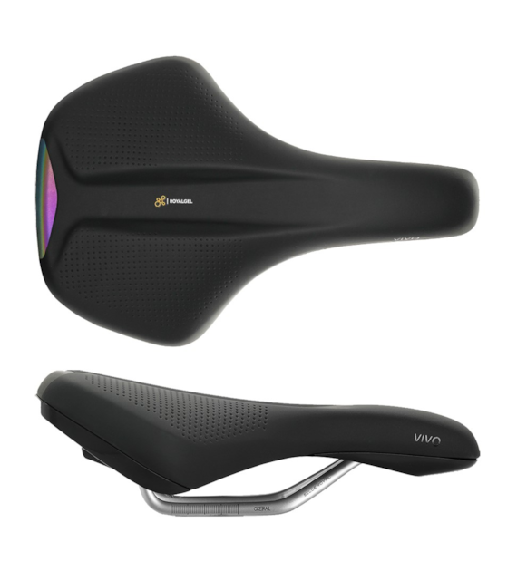 Siodło SELLEROYAL VIVO MODERATE 60st. żelowe, odblask, unisex, 480g (NEW)