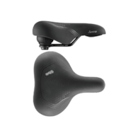 Siodło SELLEROYAL AURORAE RELAXED 90st. unisex Pianka Slow Fit Foam,  Black Soft touch Mokka + elastomery 677g (NEW).