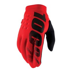 Rękawiczki 100% BRISKER Glove red roz. M (długość dłoni 187-193 mm) (NEW)