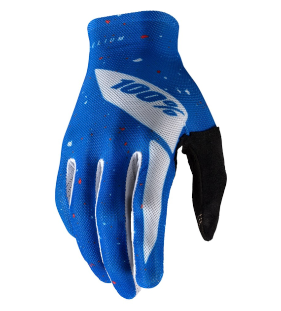 Rękawiczki 100% CELIUM Glove blue white roz. L (długość dłoni 193-200 mm) (DWZ)