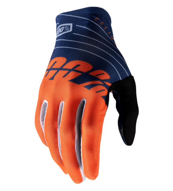 Rękawiczki 100% CELIUM Glove navy orange roz. S (długość dłoni 181-187 mm) (DWZ)