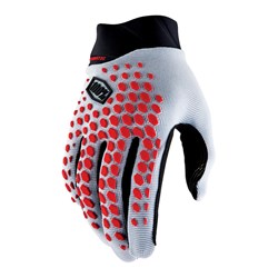 Rękawiczki 100% GEOMATIC Gloves Grey/Racer Red - M (długość dłoni 187-193 mm) (NEW 2022)
