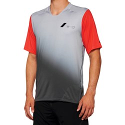Koszulka męska 100% CELIUM Jersey krótki rękaw grey racer red roz. M (NEW 2022)