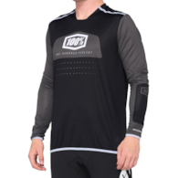 Koszulka męska 100% R-CORE X Jersey długi rękaw black white roz. L (NEW)