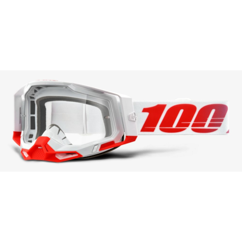 Gogle 100% RACECRAFT 2 ST-KITH (Szyba Przezroczysta Anti-Fog, LT 88%-92% + 10 Zrywek) (WYPRZEDAŻ -50%)