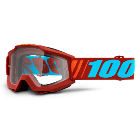 Gogle 100% ACCURI DAUPHINE (Szyba Przezroczysta Anti-Fog, LT 88%-92%) (WYPRZEDAŻ -50%)