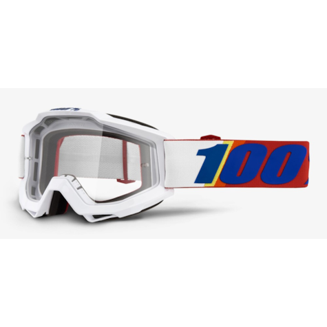 Gogle 100% ACCURI MINIMA (Szyba Przezroczysta Anti-Fog, LT 88%-92%) (WYPRZEDAŻ -50%)