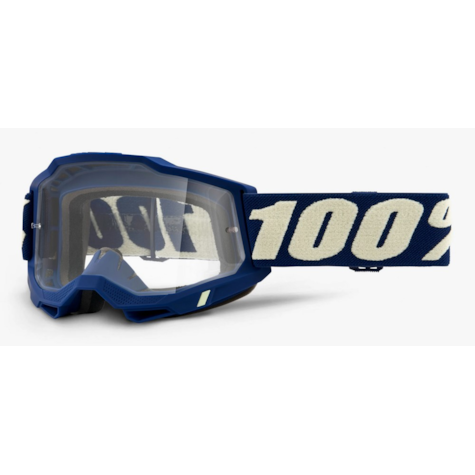 Gogle 100% ACCURI 2 DEEPMARINE (Szyba Przezroczysta Anti-Fog, LT 88%-92%) (WYPRZEDAŻ -50%)