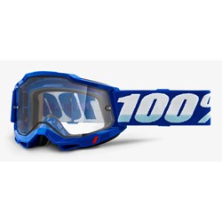 Gogle 100% ACCURI 2 ENDURO MOTO BLUE (Szyba Przezroczysta Podwójna)