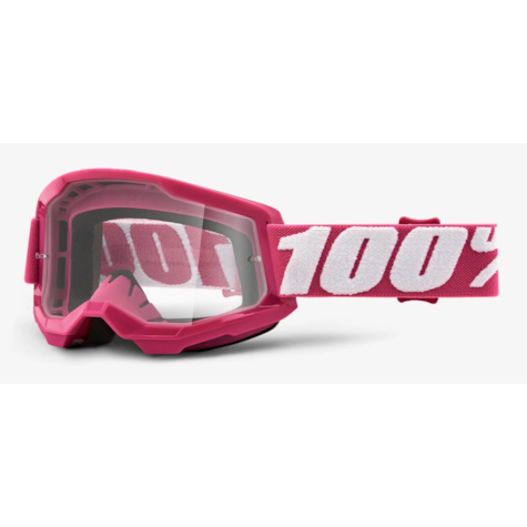 Gogle 100% STRATA 2 FLETCHER (Szyba Przezroczysta Anti-Fog, LT 88%-92%) (WYPRZEDAŻ -50%)