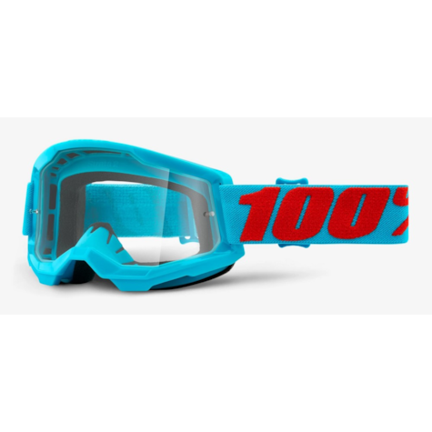Gogle 100% STRATA 2 SUMMIT (Szyba Przezroczysta Anti-Fog, LT 88%-92%) (WYPRZEDAŻ -50%)