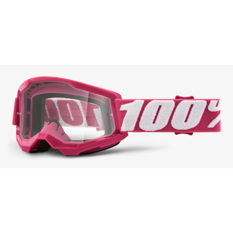 Gogle 100% STRATA 2 JUNIOR FLETCHER (Szyba Przezroczysta Anti-Fog, LT 88%-92%) (WYPRZEDAŻ -50%)