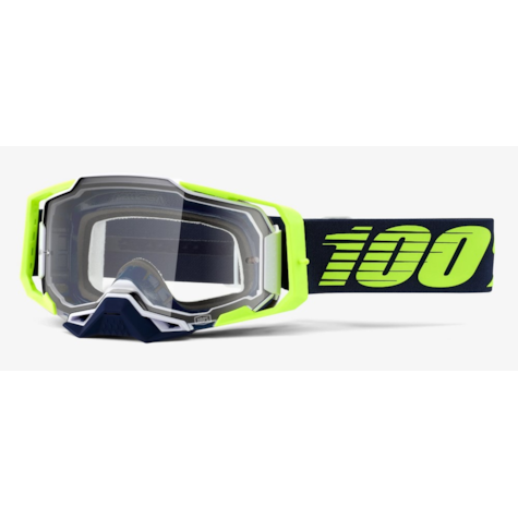 Gogle 100% ARMEGA DEKER Lens (Szyba przezroczysta Anti-Fog, LT 88%-92%) (WYPRZEDAŻ -50%)