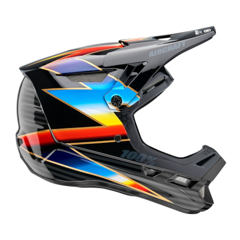 Kask full face 100% AIRCRAFT COMPOSITE Helmet Knox Black