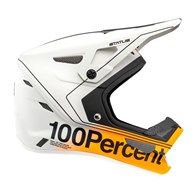 Kask full face juniorski 100% STATUS DH/BMX Helmet Carby Silver roz. S (47-48 cm) (WYPRZEDAŻ -50%)