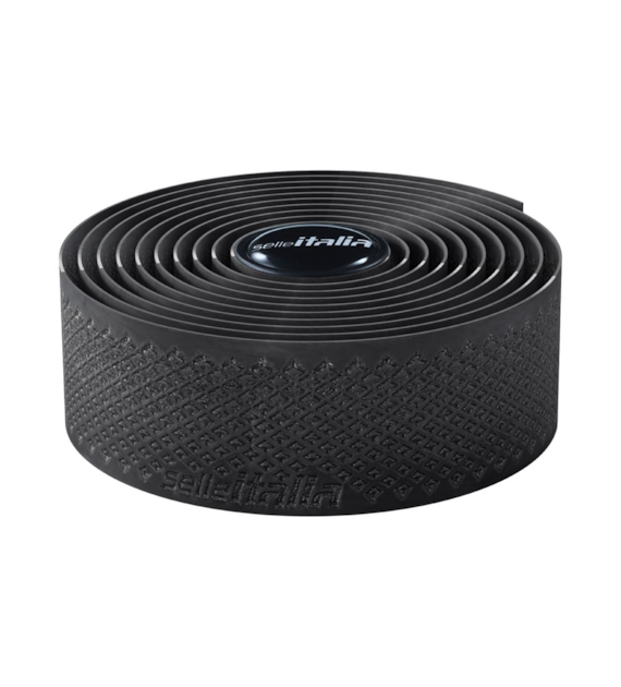 Owijka na kierownicę SELLE ITALIA SG-TAPE BLACK, 2,5mm, Pianka PU-Żel-Lycra, Czarna, g, 2100 x 30mm (NEW)