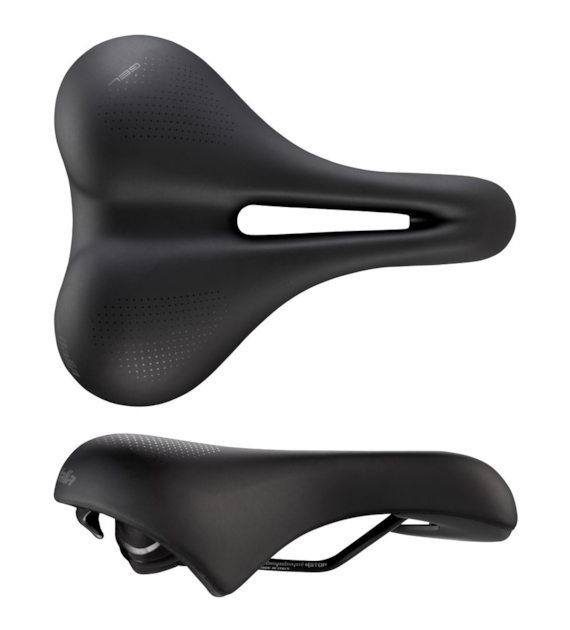 Siodło SELLE ITALIA SPORTOURING T 3 CITY FLOW, 267x210mm, Pręty Steel, Żel, 480g (NEW)