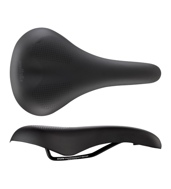 Siodło SELLE ITALIA SPORTOURING S 3 TREKKING, 280x160mm, Pręty Steel, Żel, 377g (NEW)