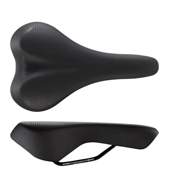 Siodło SELLE ITALIA SPORTOURING ST 3 TREKKING, 270x160mm, Pręty Steel, Żel, 444g (NEW)