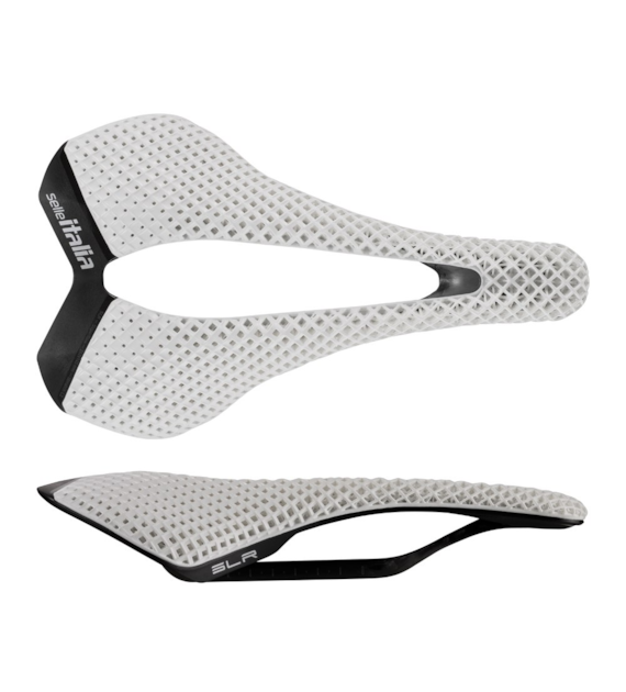 Siodło SELLE ITALIA SLR 3D CARBON L3 WHITE, Pręty Carbon, Waga 143g, Białe (NEW)