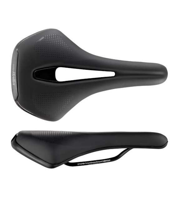 Siodło SELLE ITALIA SPORTOURING ST 5 TREKKING FLOW, 276x165mm, Pręty Steel, Żel, 403g (NEW)
