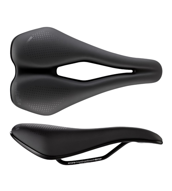 Siodło SELLE ITALIA SPORTOURING S 5 ACTIVE FLOW, 255x155mm, Pręty Steel, Żel, 360g (NEW)