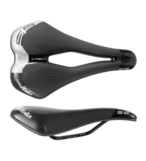 Siodło SELLE ITALIA SPORTOURING S 5 TREKKING SUPERFLOW, 255x160mm, Pręty Steel, Żel, 368g (NEW)
