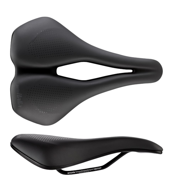 Siodło SELLE ITALIA SPORTOURING S 5 CITY SUPERFLOW, 255x180mm, Pręty Steel, Żel, 385g (NEW)