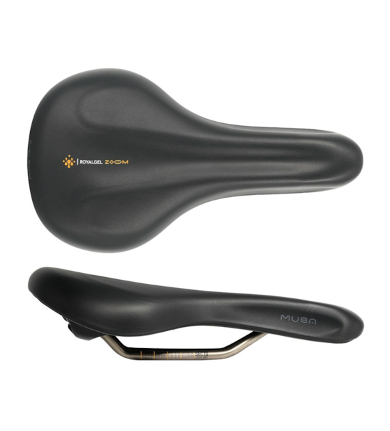 Siodło SELLEROYAL MUSA ATHLETIC 45st. 145mm, Royalgel Zoom, kanał ergonomiczny, unisex 300g (NEW)