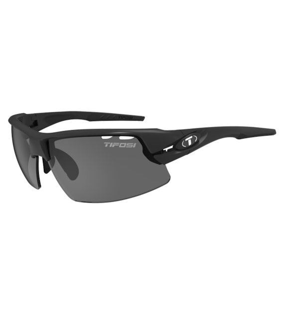 Okulary TIFOSI CRIT matte black (3 szkła Smoke 15%, AC Red 39%, Clear 90% transmisji światła) (NEW)