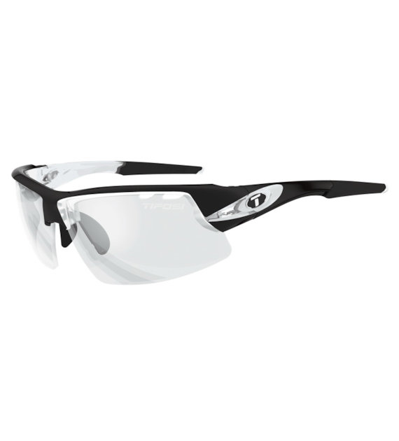 Okulary TIFOSI CRIT FOTOTEC crystal black (1 szkło Light Night FOTOCHROM 76%-27% transmisji światła) (NEW)