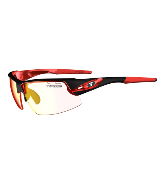 Okulary TIFOSI CRIT CLARION FOTOTEC black/red (1 szkło Clarion Red FOTOCHROM 64%-14% transmisji światła) (NEW).