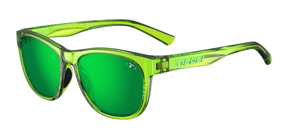 Okulary TIFOSI SWANK hyper lime (1 szkło Green Mirror AR 15% transmisji światła) (NEW)