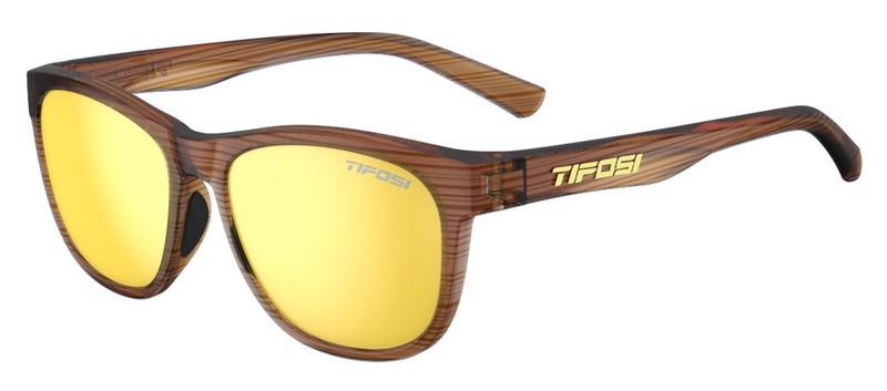 Okulary TIFOSI SWANK woodgrain (1 szkło Smoke Yellow 11,2% transmisja światła) (NEW)