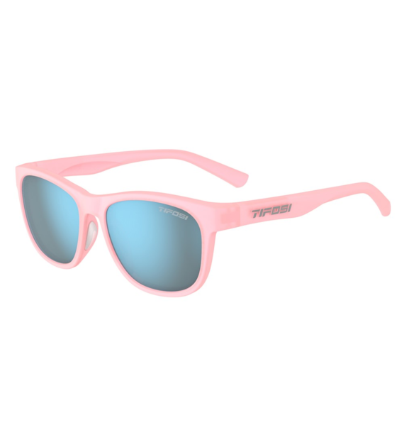 Okulary TIFOSI SWANK satin crystal blush (1 szkło Smoke Bright Blue 13% transmisji światła) (NEW).