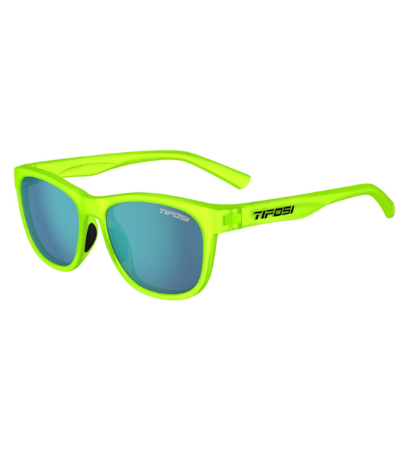Okulary TIFOSI SWANK electric green (1 szkło Smoke Bright Blue 13% transmisji światła) (NEW).